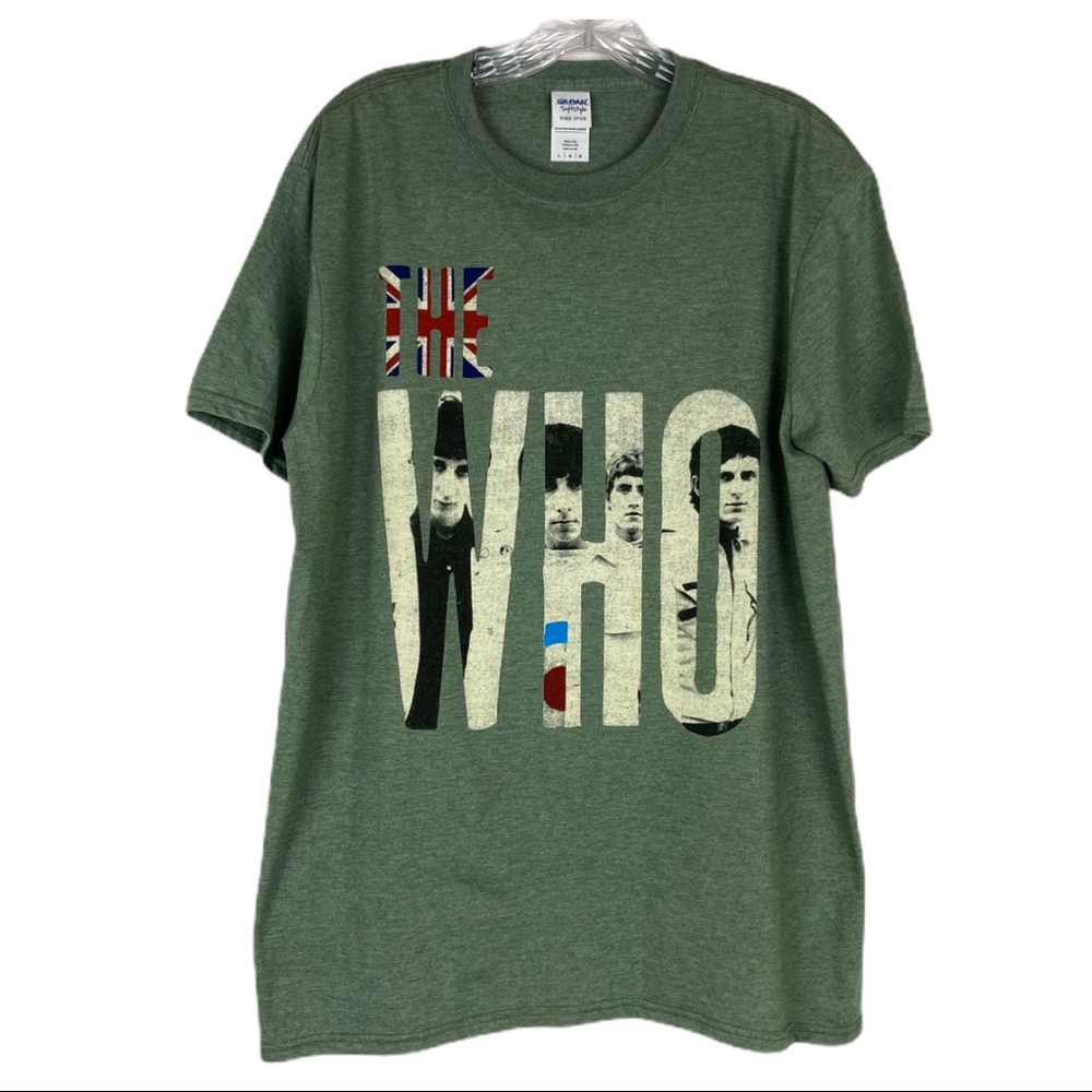 THE WHO ll Heather Green Gildan Short Sleeve Shirt